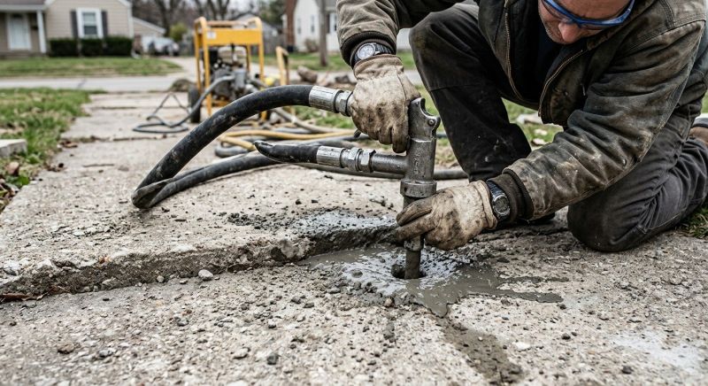 Concrete Slab Jacking in West Des Moines, IA